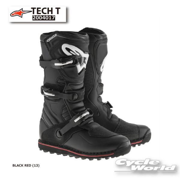 正規品〔Alpinestars〕 2004017 TECH T ブーツ ＜BLACK RED＞ ブラ...