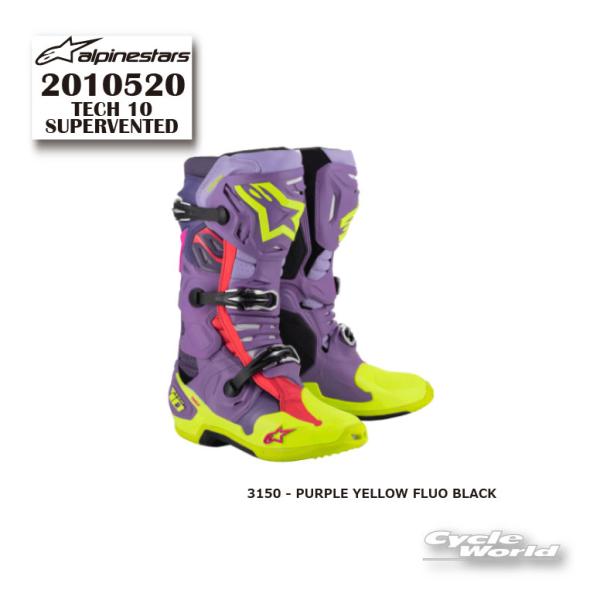 正規品〔Alpinestars〕 2010520 TECH 10 SUPERVENTED ＜PURP...