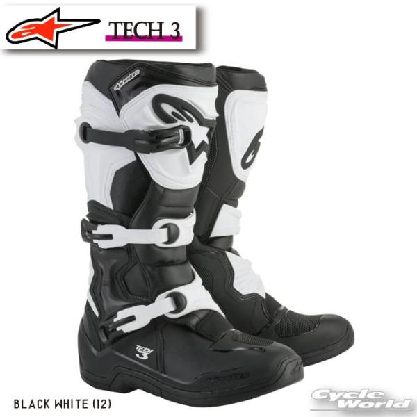 正規品〔Alpinestars〕 2013018 TECH 3 ＜BLACK WHITE＞ ブラック...