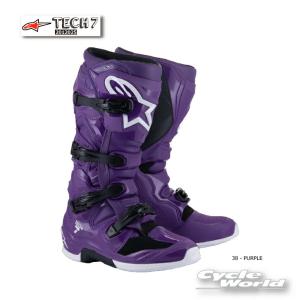 正規品〔Alpinestars〕 2012025 TECH 7 ＜PURPLE＞ テック7 ブーツ MX トライアル オフロード アルパインスターズ 【バイク用品】｜サイクルワールド