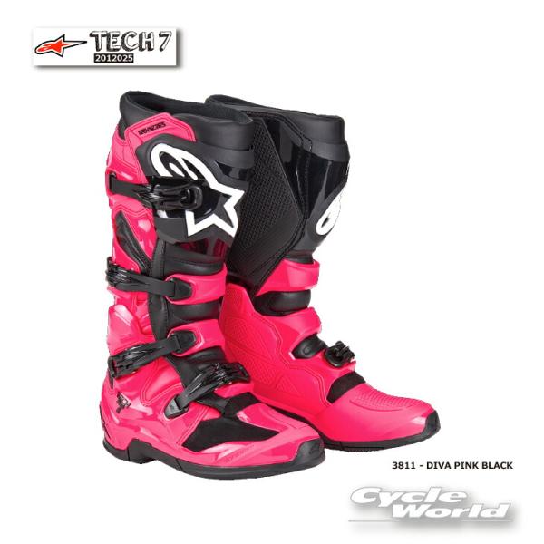正規品〔Alpinestars〕 2012025 TECH 7 ＜DIVA PINK BLACK＞ ...
