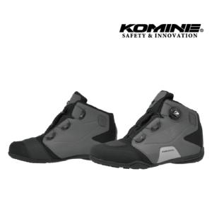 正規品〔KOMINE〕 BK-096 ＜Grey/Black＞ ダイアルフィットWPライディングシューズ 靴 防水 ツーリング 街乗り コミネ 【バイク用品】｜cycle-world