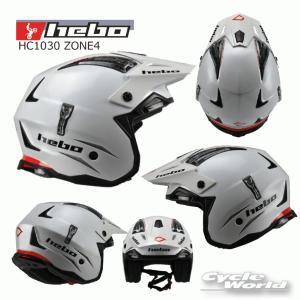 〔HEBO〕 HC1030 ZONE4 ヘルメット トライアル オフロード MFJ公認 競技用 公道走行不可 エボ 【バイク用品】｜cycle-world