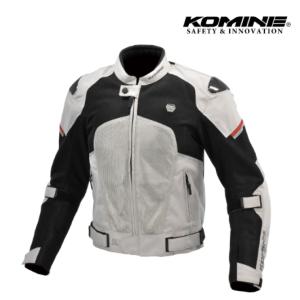 正規品〔KOMINE〕 JK-1573 ＜Light Grey Black＞ プロテクトカーボンメッシュジャケット 23SS 春夏 07-1573 レディース メンズ コミネ 【バイク用品】
