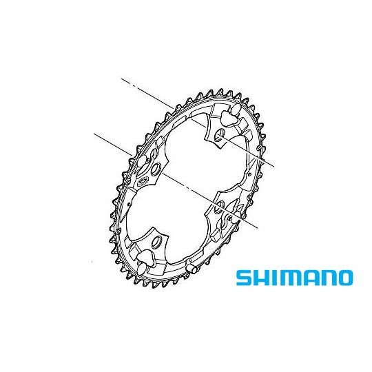 (特セール)SHIMANO（シマノ）　FC-M530-L M531-L スパイク付チェーンリング チ...