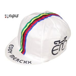 (ネコポス対象商品)アピス(APIS）　サイクリングキャップ＜EDDY MERCKX＞