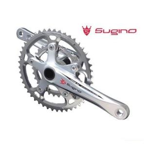 Sugino クランク 46T/30T 11速 SUGINO (特セール)スギノ MIGHTY TOUR 901D シルバー 50/34T(2x10/11s