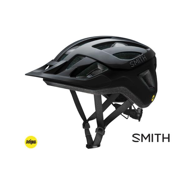 (特セール)スミス(SMITH)　CONVOY（コンボイ）＜ブラック＞Mips MTBヘルメット