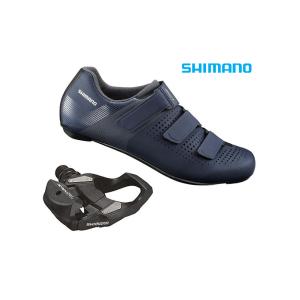 (春トクSALE)SHIMANO（シマノ）　RC1（SH-RC100）ネイビー SPD-SL サイクルシューズ＋PD-RS500 ペダル セット｜cycle-yoshida