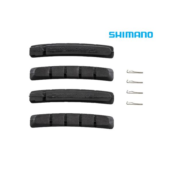 (ネコポス対象商品)シマノ(SHIMANO)　M70R2 ブレーキシューのみ＆抜止めピン（2ペア）Y...