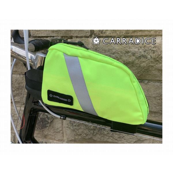 (特セール)CARRADICE（キャラダイス）　バイクパッキング トップチューブバッグ＜ネオンイエロ...