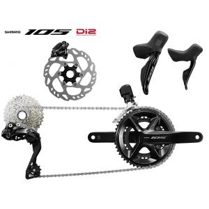 (春トクSALE)シマノ 105 Di2 R7150/R7170 油圧ディスクブレーキ仕様 ワイヤレス電動コンポセット(2x12s)50-34T 170mm/11-34T