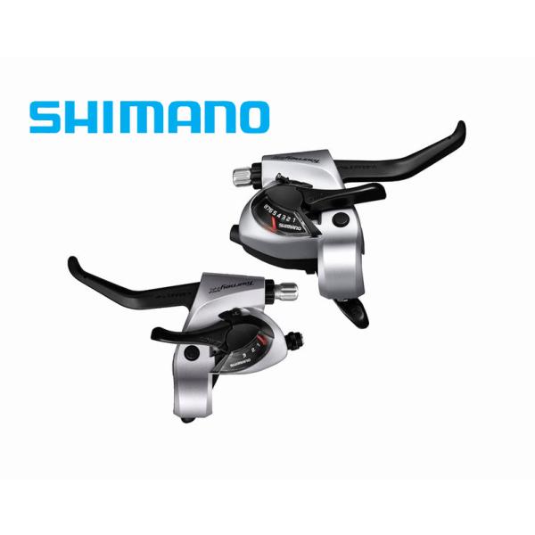 (特セール)シマノ（SHIMANO）　TOURNY ST-TX800 シルバー シフト/ブレーキレバ...
