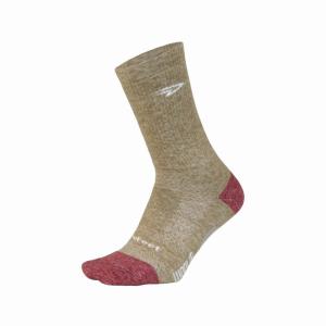 (春トクSALE)ディフィート（DeFeet）　WB BLEND 6” Two Tone　Oatmeal / Merlot　ソックス｜cycle-yoshida