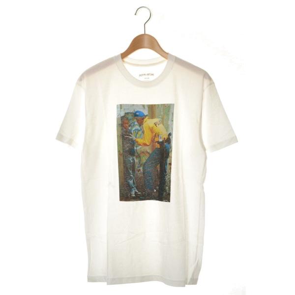 未使用 Fucking Awesome Police Tee フォト プリント Tシャツ M ホワイ...