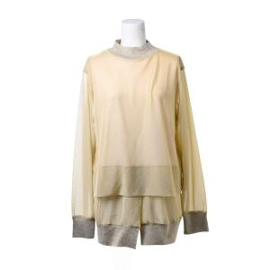 TOGA（トーガ） リボン ディティール Tシャツ 36 ブラック KL4QAB396