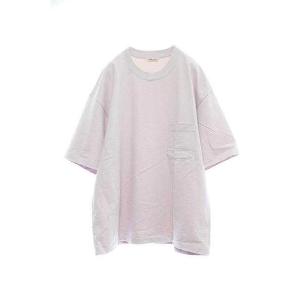AURALEE STAND-UP Tシャツ 5 ライトパープル オーラリー KL4C2PBK51