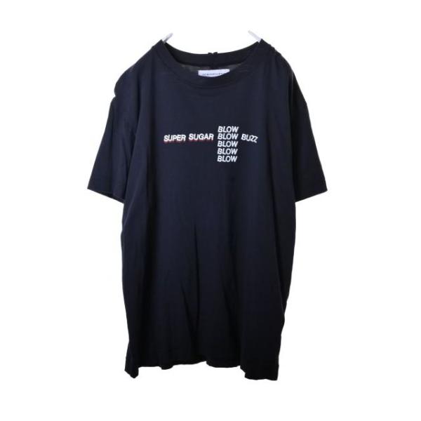 DIET BUTCHER SLIM SKIN SUPER SUGAR プリント Tシャツ 2 ネイビ...