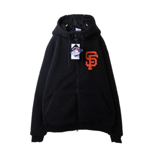 未使用 F.C.R.B. MLB TOUR フリース ブルゾン S ブラック エフシーアールビー K...