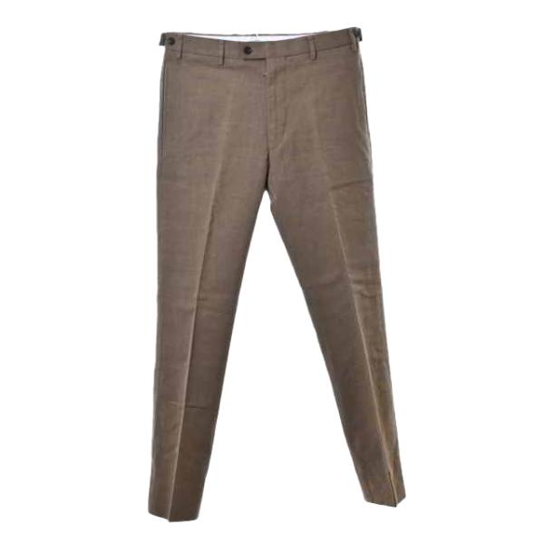 美品 VISVIM リネン混 ストレート パンツ 2 カーキ ヴィスヴィム KL4CHSUA89