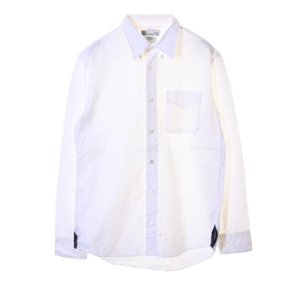 VISVIM リネン混 ロングスリーブ シャツ 1 ホワイト ヴィスヴィム KL4CHSCP83