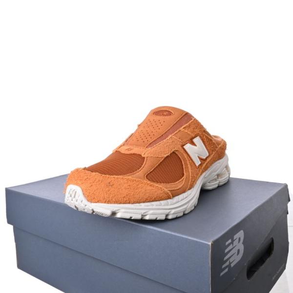 美品 new balance 2002RM スエード ミュール サンダル  27 ブラウン ニューバ...