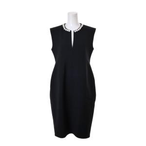 ヨーコチャン YOKO CHAN ワンピース ひざ丈 半袖 フレア 38 黒