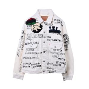 Levi's × DENIM TEARS × STUSSY × OUR LEGACY ペイント ワッペン デニムジャケット M リーバイス KL4BCKSB56