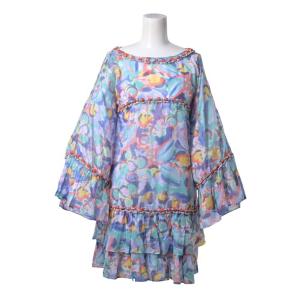 CHANEL P40130V29023 マルチカラー ココマークプリント チュニック ワンピース 34 マルチ シャネル KL4SQPCL40