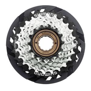 SHIMANO マルチプルフリーホイール  7スピード MF-TZ510-7 自転車 変速機 スプロケット 外装用 7段用 後用 ボスフリー 14-28T 耐腐食性 スポークプロテクター｜cycleland720