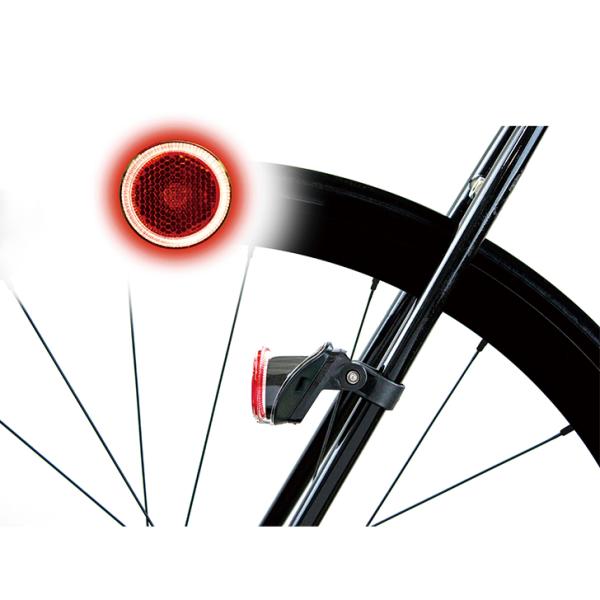 crops クロップス 反射板付オートテールライト ソーラー充電 全面点滅 80JSRV-NUSB