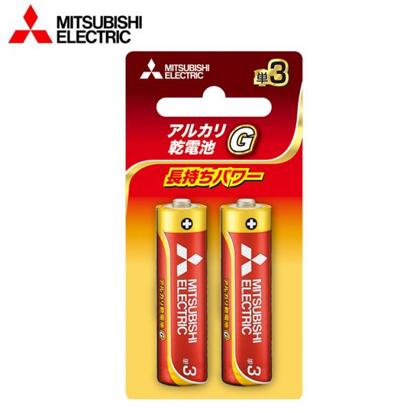 三菱電機 Mitsubishi Electric LR6GD/2BP 単3電池 2本 アルカリ乾電池...