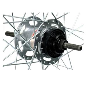 27インチ　タイヤ付　ステンレスリム　後　リア　内装3段　ローラーブレーキ 対応 送料無料」「アサヒサイクル」ステンレスリム後輪 内装3段