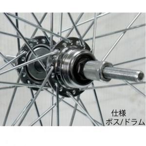 後ホイール　700x42c　外装６段　リア　ON　タイヤ付　ローラーブレーキ付 アルミリム 700c 外装7段ボス/リム ブレーキ仕様 : サイクル