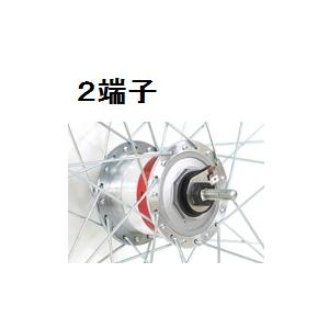 アルミリム 24x1 3/8 シマノハブダイナモJ2端子