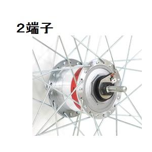 ステンレスリム 27x1 3/8 シマノハブダイナモJ2端子 : サイクルランド