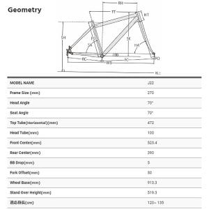 「ルイガノ」J22-AK 22インチ 18段変...の詳細画像5