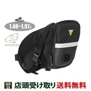 当店限定P10倍 5/31-6/1　トピーク 自転車 サドルバッグ TOPEAK TPK エアロ ウェッジ パック (ストラップマウント) L  BAG21903｜cyclemarket