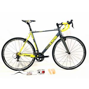 未使用品 チネリ CINELLI ジデコ ZYDECO 105/TIAGRA MIX 2011~2013年頃 ロードバイク 56(M)サイズ イエロー/グレー｜cycleparadise