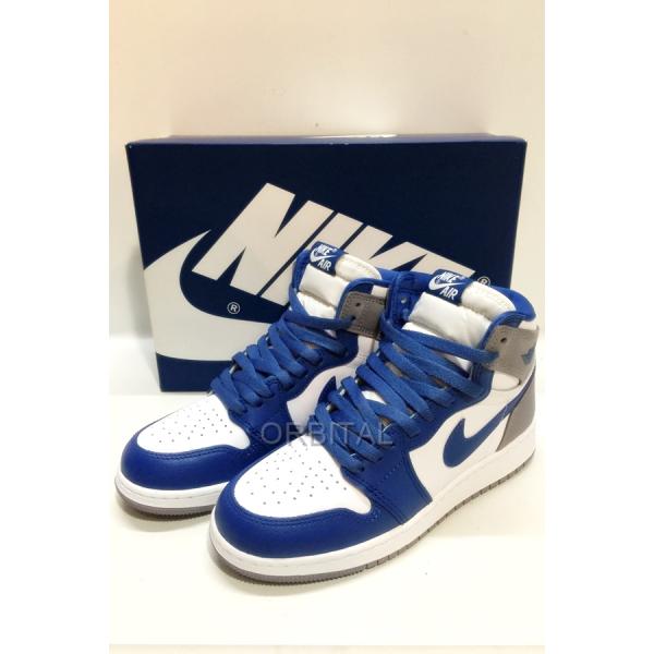 代官山)ナイキ NIKE AIR JORDAN 1 RETRO HIGH OG GS TRUE BL...