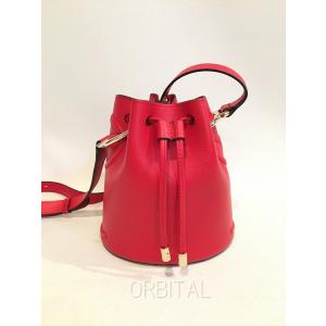 二子玉)Christian Louboutin クリスチャンルブタン 未使用 BY MY SIDE レザーバケットバッグ ショルダーバッグ レッド 赤