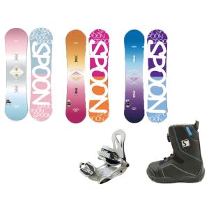 SPOON SNOWBOARDS  3年使える スプーン キッズ スノーボード 3点セット ＠53000｜cyclepoint