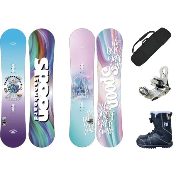2025/26モデル・SPOON SNOWBOARDS  3年使える スプーン キッズ スノーボード...