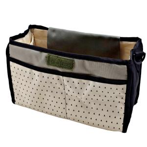 入院時 便利グッズ ベッドサイド 吊り下げポケット 小物 整理 収納 ベージュ