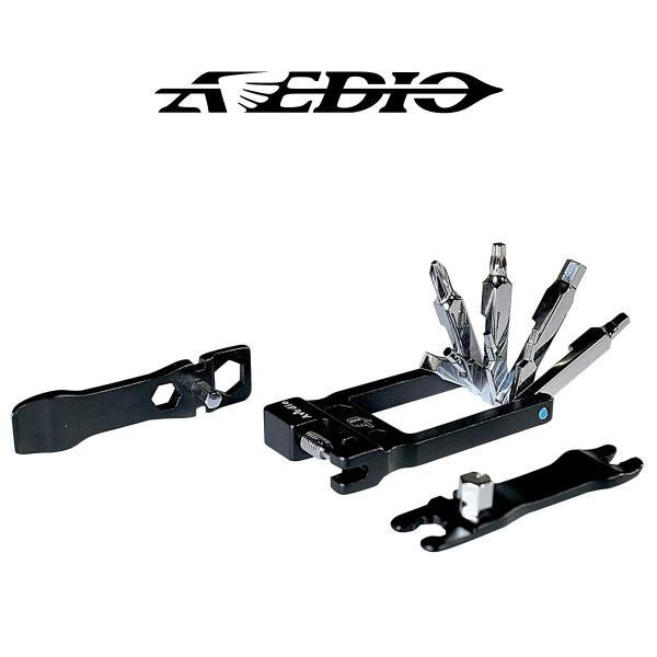 AVEDIO マルチコンパクトツール 自転車 携帯工具 サイクリング 六角レンチ アーレンキー ドラ...