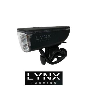 ライト LYNX スーパーブライト2LEDヘッドライト(配光レンズ) LX-119P 明るさ30Lux 高輝度LED 電池式 フラッシュ25時間 防滴  夜間走行　｜cycleshop-chalinx