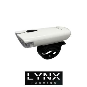 ライト LYNX スーパーブライト2LEDヘッドライト LX-120P WHITE 900カンデラ 高輝度LED2灯 電池式 防滴 夜間走行｜cycleshop-chalinx