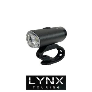 ライト LYNX 充電式ハイパワーLEDヘッドライト LX-126P 明るい100ルーメン 高輝度3ワットLED アルミボディ 充電式 USB 夜間走行｜cycleshop-chalinx