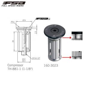 FSA エフエスエー COMPRESSIONS DEVICES FSA Compressor Alloy top O 23mm ヘッドパーツ｜cyclick