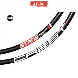 CREST MK3 29 28H BLACK WHITE / RED 485C  ノーチューブStan’s NoTubes